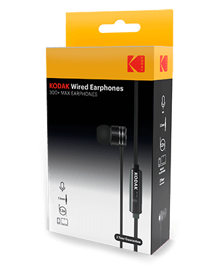 auriculares con cable Kodak 300+ MAX Earphones